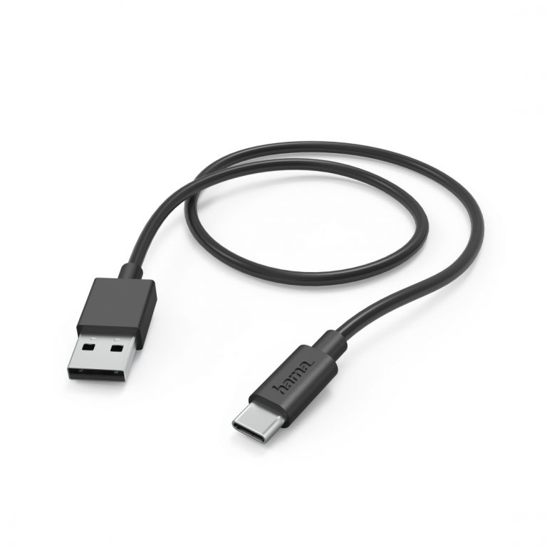 Hama 00201594 USB Kabel USB 2.0 1 m USB A USB C 0,48 Gbit/s Schwarz