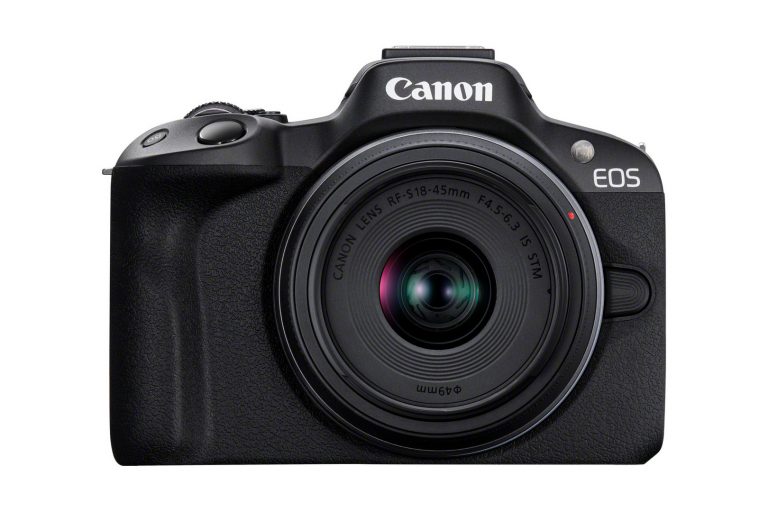 Canon EOS R50, Schwarz + RF-S 18-45mm F4.5-6.3 IS STM Kit