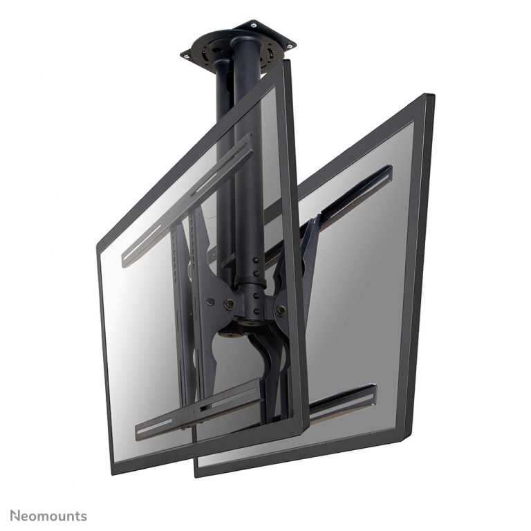 Neomounts PLASMA-C100D Doppel Monitor/TV-Deckenhalterung 37-75" - H 67-107 cm