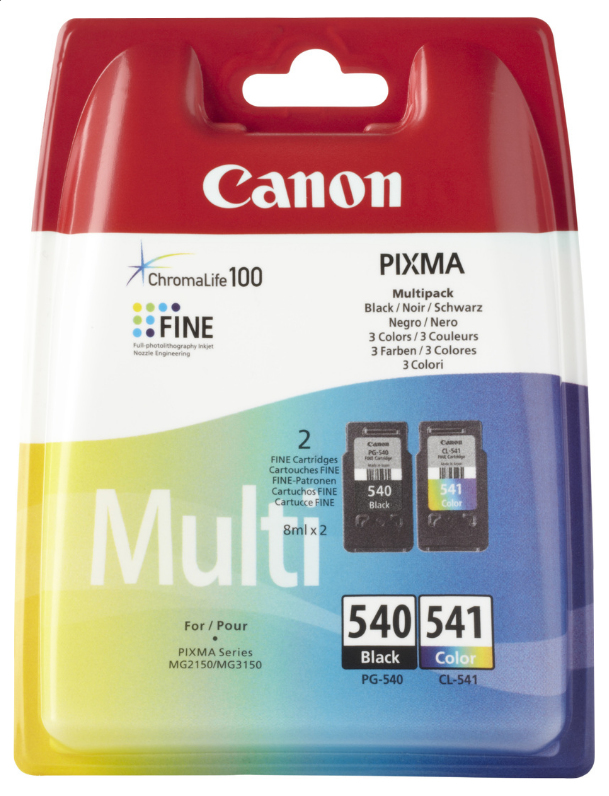 Canon PG-540 / CL-541 Druckerpatrone 2 Stück(e) Original Schwarz, Cyan, Magenta, Gelb