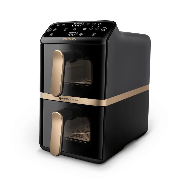 Philips 4000 series Airfryer mit zwei aufeinander gestapelten Körben
