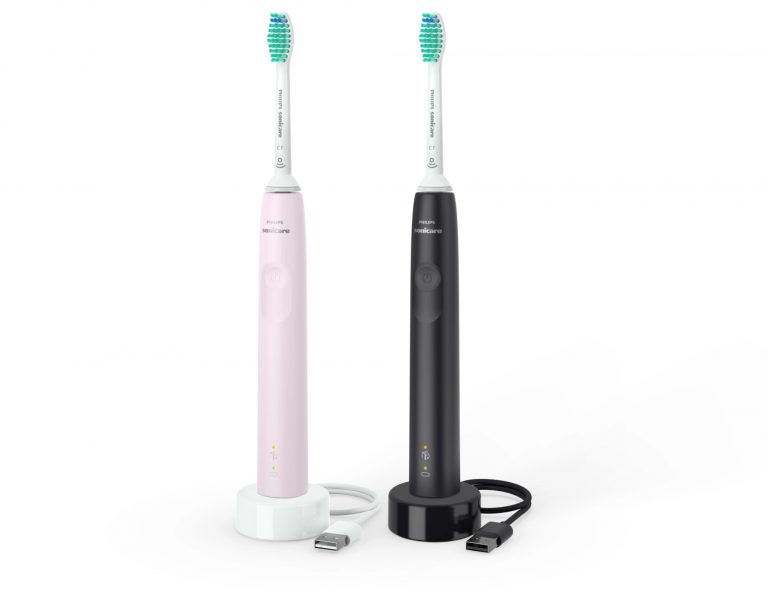 Philips Sonicare 3100 series 3100 series HX3675/15 2x Elektrische Schallzahnbürsten - Schwarz/Rosa