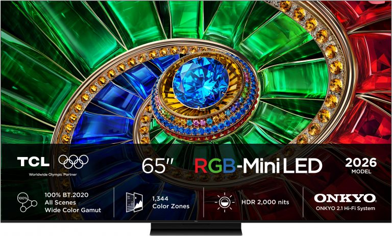 TCL RM7L 65RM7L Fernseher 165,1 cm (65") 4K Ultra HD Smart-TV WLAN Schwarz 2000 cd/m²