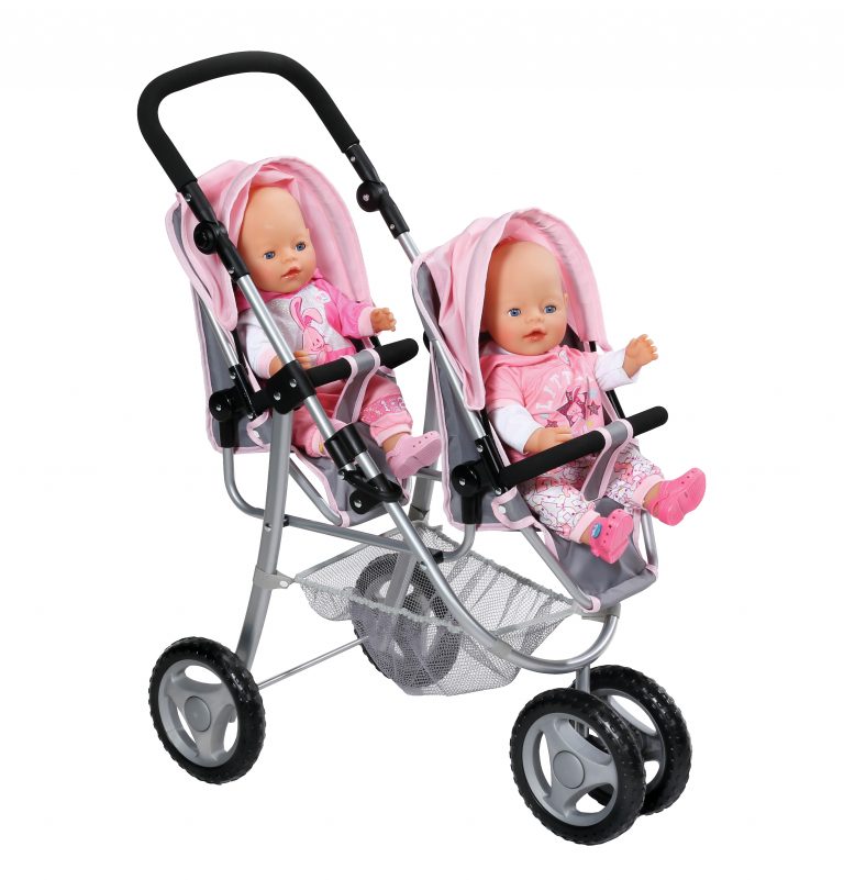 BABY born 820940 Puppenzubehör Puppen-Doppel-Kinderwagen