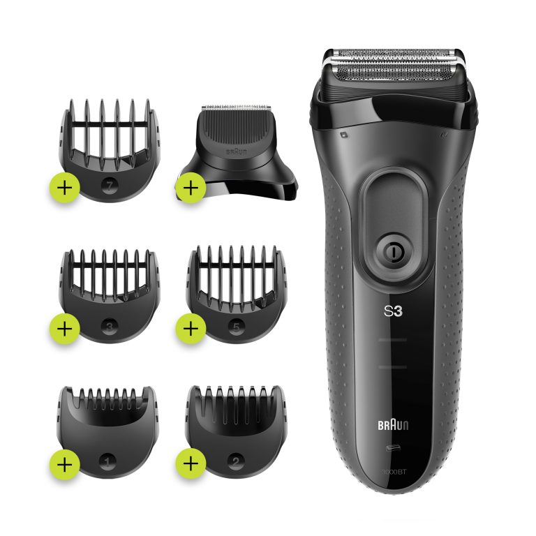 Braun Series 3 3000BT Folienschaber Trimmer Grau