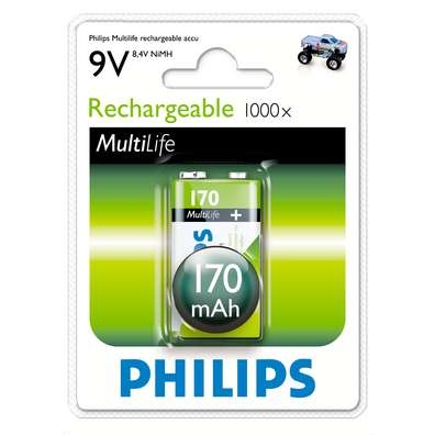 Philips Rechargeables Akku 9VB1A17/10