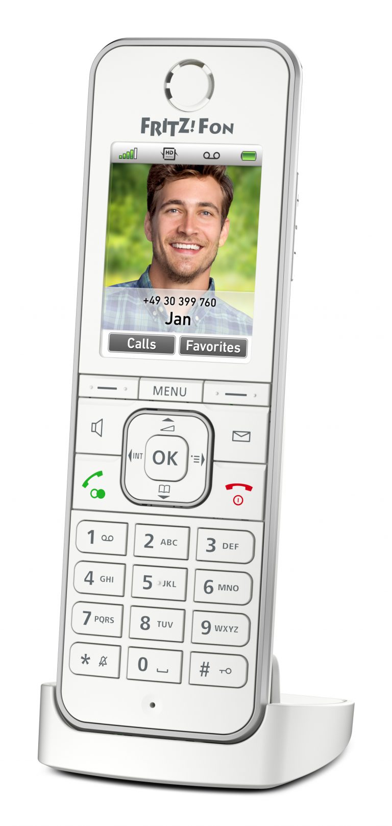 Fon C6 International DECT-Telefon Anrufer-Identifikation Weiß