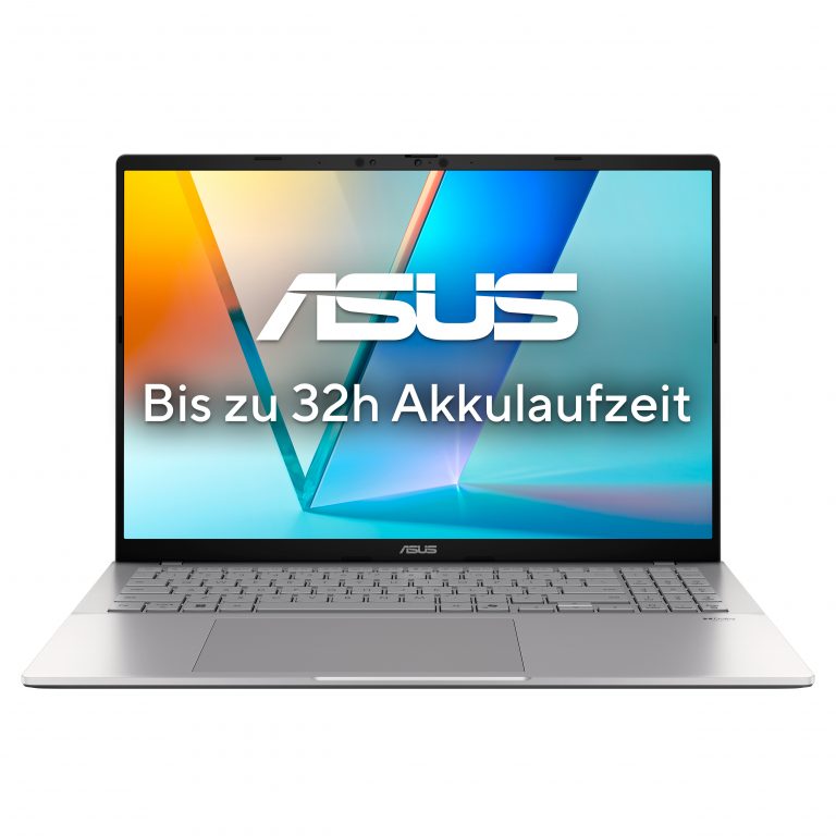 ASUS Vivobook S16 S3607QA-SH095W Copilot+ PC Snapdragon X1-26-100 Laptop 40,6 cm (16") WUXGA 16 GB LPDDR5x-SDRAM 1 TB SSD Wi-Fi 6E (802.11ax) Windows 11 Home Silber QWERTZ Deutsch