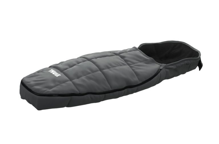 Thule 20101002 Kinderwagen-Fußsack Decke Fleece Grau