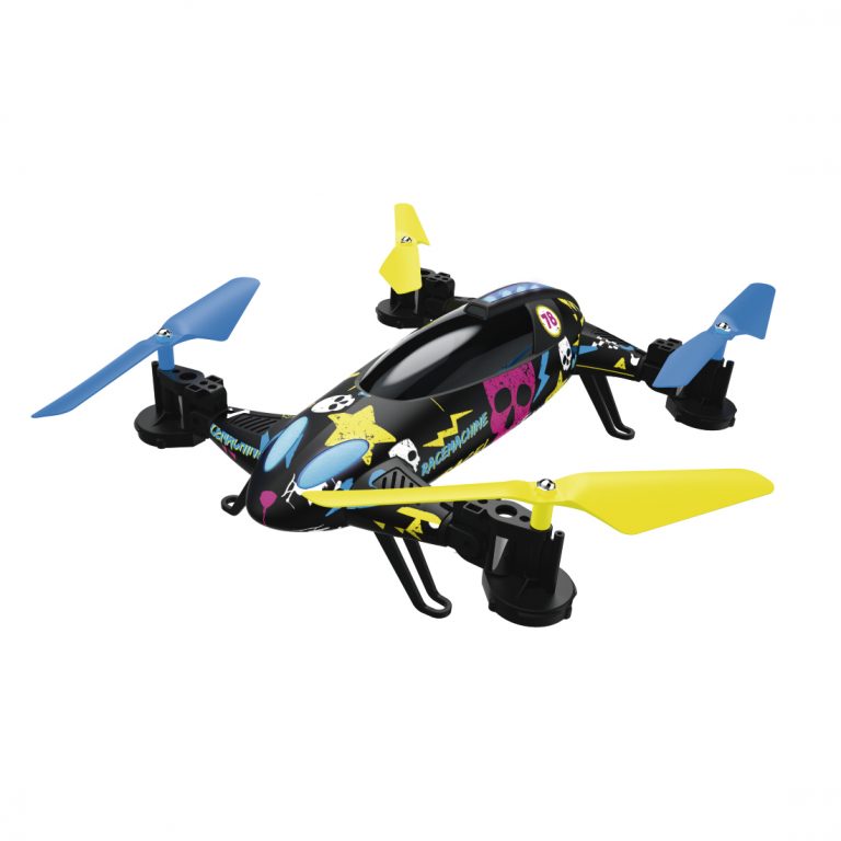 Hama Racemachine 4 Rotoren Quadrocopter 800 mAh Schwarz, Blau, Gelb