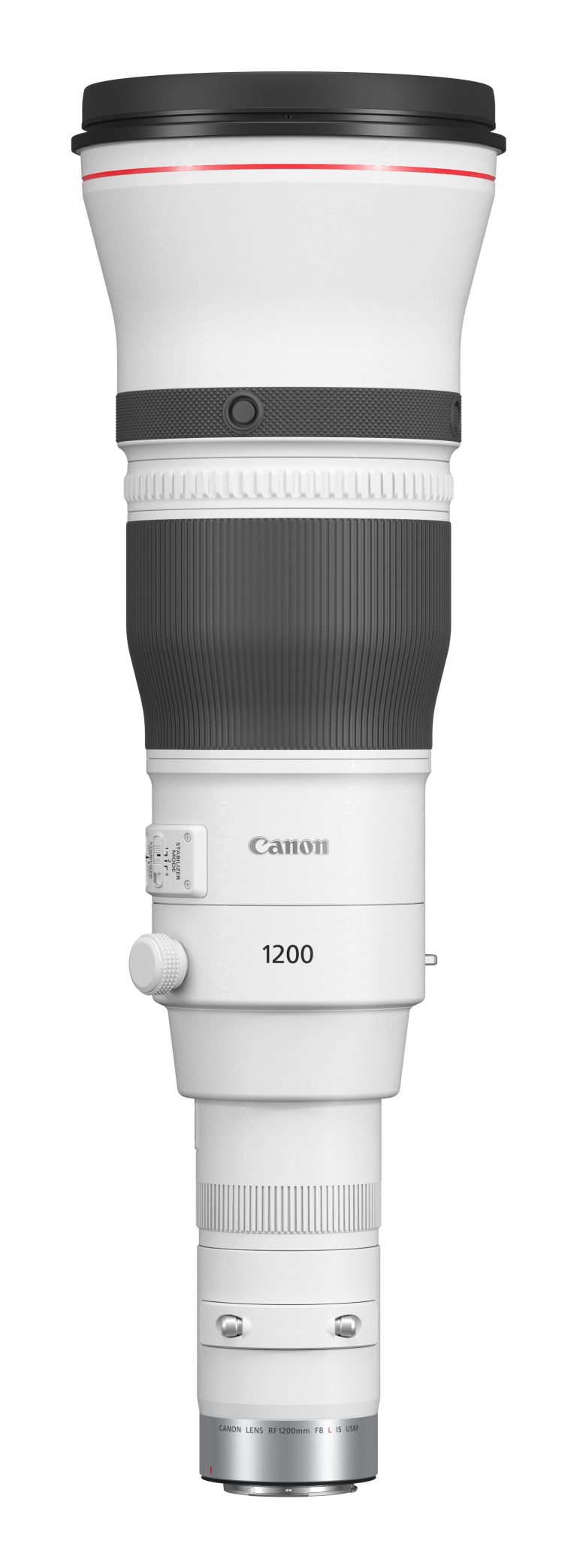 Canon RF 1200mm F8 L IS USM EU26 MILC Super-Teleobjektiv Schwarz, Weiß