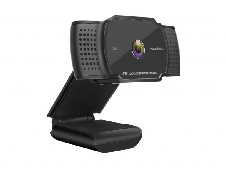 Conceptronic AMDIS 2K-Super-HD-Autofokus-Webcam mit Mikrofon
