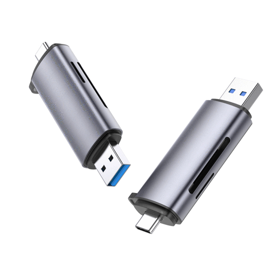 Ugreen 50706 Kartenleser USB/Micro-USB Silber