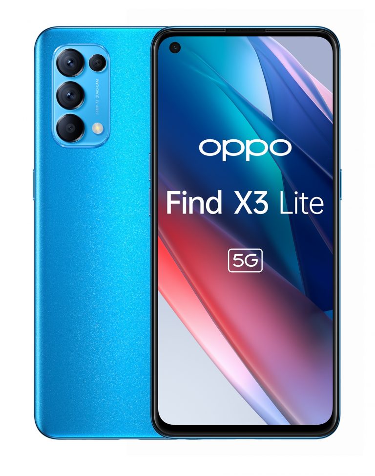 OPPO Find X3 Lite 16,3 cm (6.4") Dual-SIM ColorOS 11.1 5G USB Typ-C 8 GB 128 GB 4300 mAh Blau