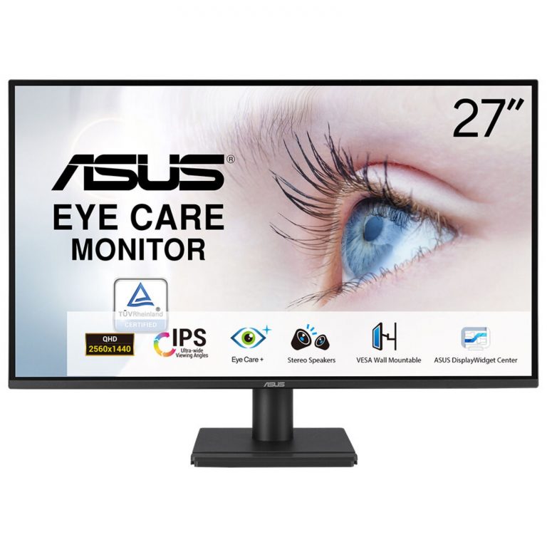 ASUS VA27AQ Computerbildschirm 68,6 cm (27") 2560 x 1440 Pixel Quad HD LCD Schwarz