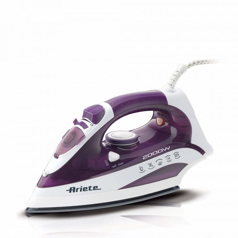 Ariete 6235/00 Trocken- & Dampfbügeleisen Keramik-Bügelsohle 2000 W Weiß, Violett