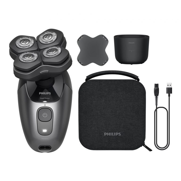 Philips 7000 series Head Shaver Pro HS7980/15 Fortschrittlicher Rasierer mit 90 Min. Betriebszeit