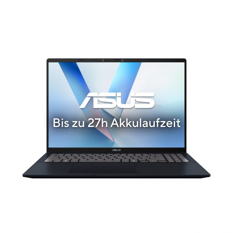 ASUS Vivobook 16 X1607QA-MB058W Copilot+ PC Snapdragon X1-26-100 Laptop 40,6 cm (16") WUXGA 16 GB LPDDR5x-SDRAM 512 GB SSD Wi-Fi 6E (802.11ax) Windows 11 Home Blau QWERTZ Deutsch