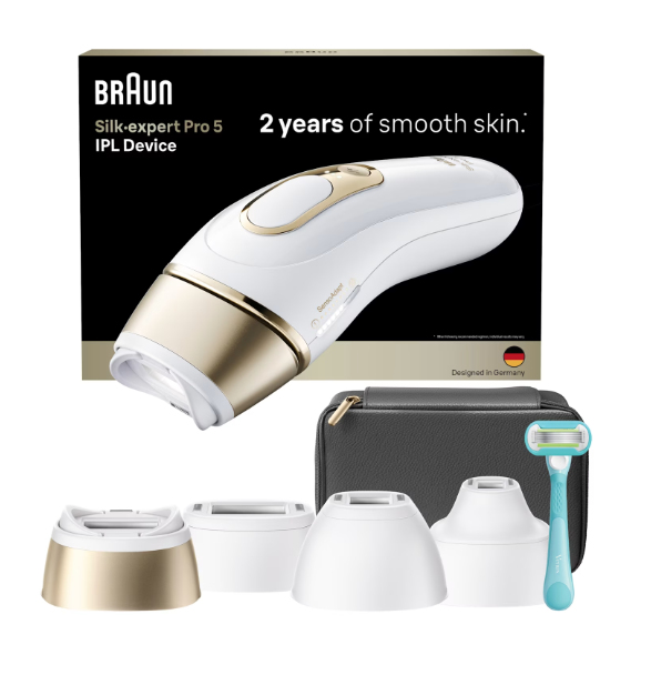 Braun Silk-expert Pro IPL PL5431 Lichtimpulstechnologie (IPL) Gold, Weiß