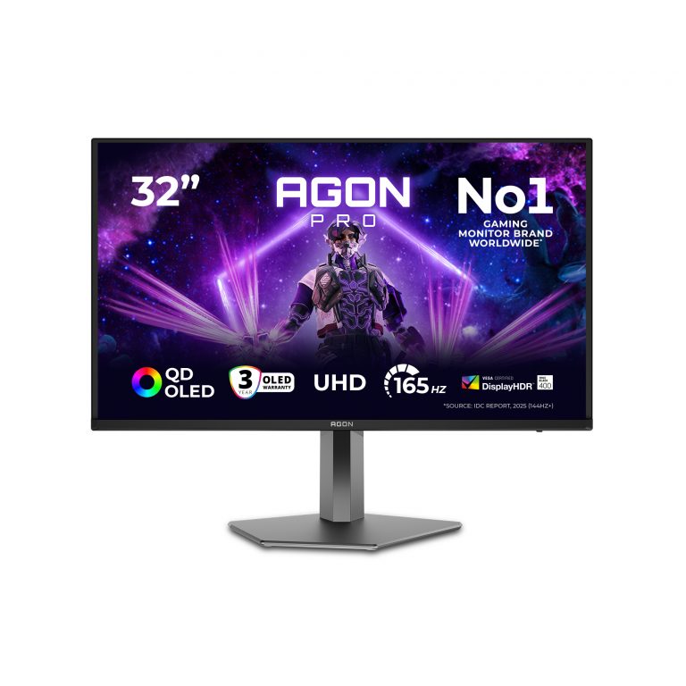 AOC AGON PRO AG326UD Computerbildschirm 80 cm (31.5") 3840 x 2160 Pixel 4K Ultra HD QD-OLED Schwarz